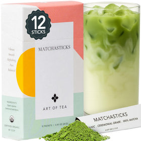 Art of Tea Matchasticks ceremonial-grade one-cup for a fast, vibrant cup.