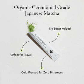 Art of Tea Matchasticks single-serve sachet for convenient on-the-go tea.