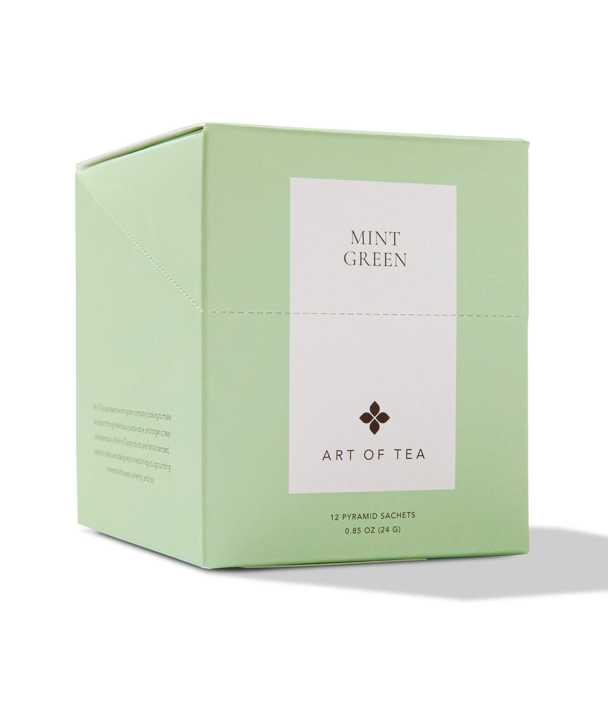 Art of Tea mint green tea sachets pack for a refreshing cup