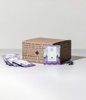 Art of Tea Organic Earl Grey Cream Tea packaging showing 50 pyramid sachets for easy brewing.