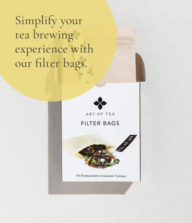 Art of Tea Organic Happy Tea hot serving invites morning ritual and balanced caffeine uplift.