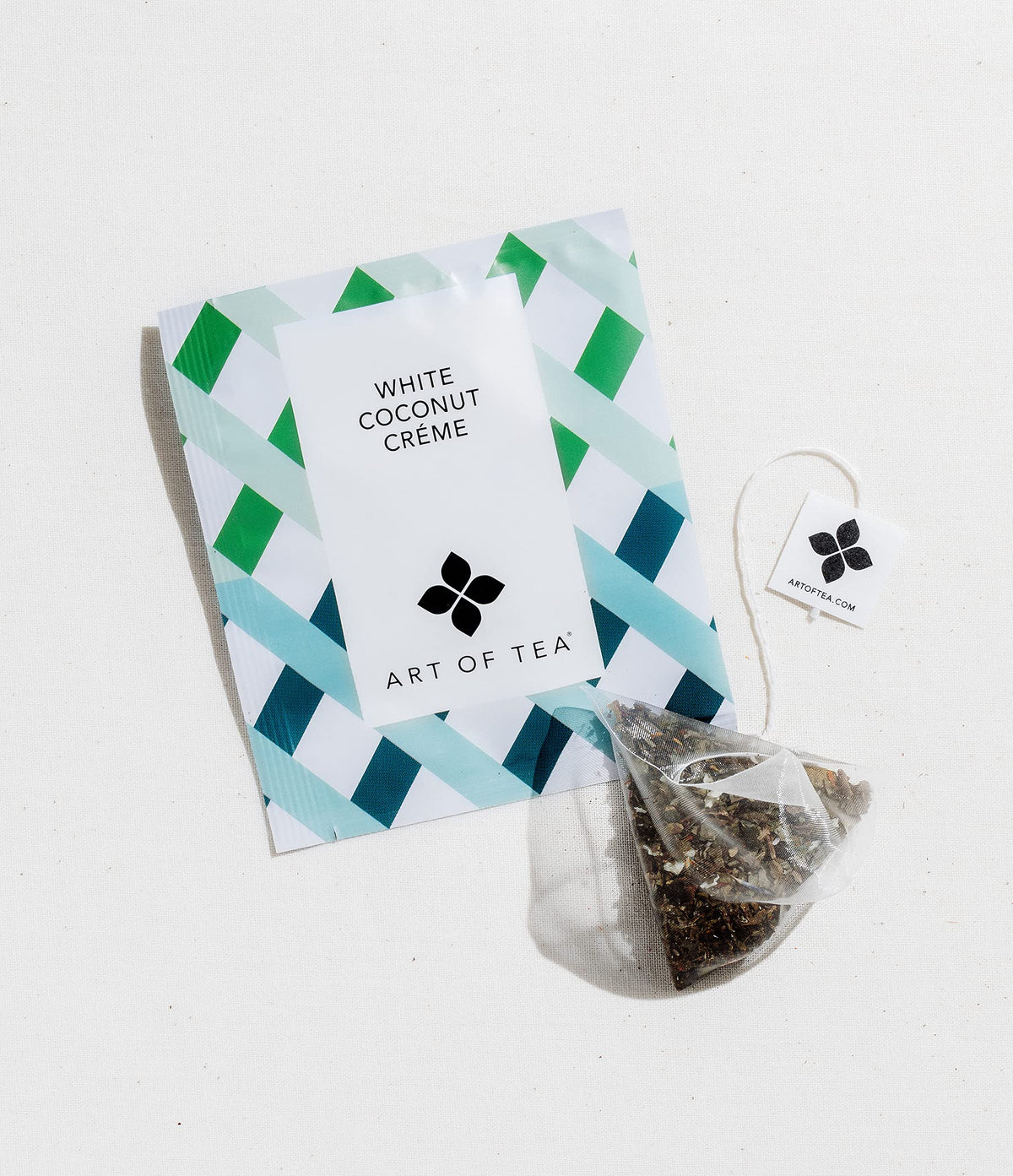 Art of Tea organic ingredients label shows clean additive-free blend.