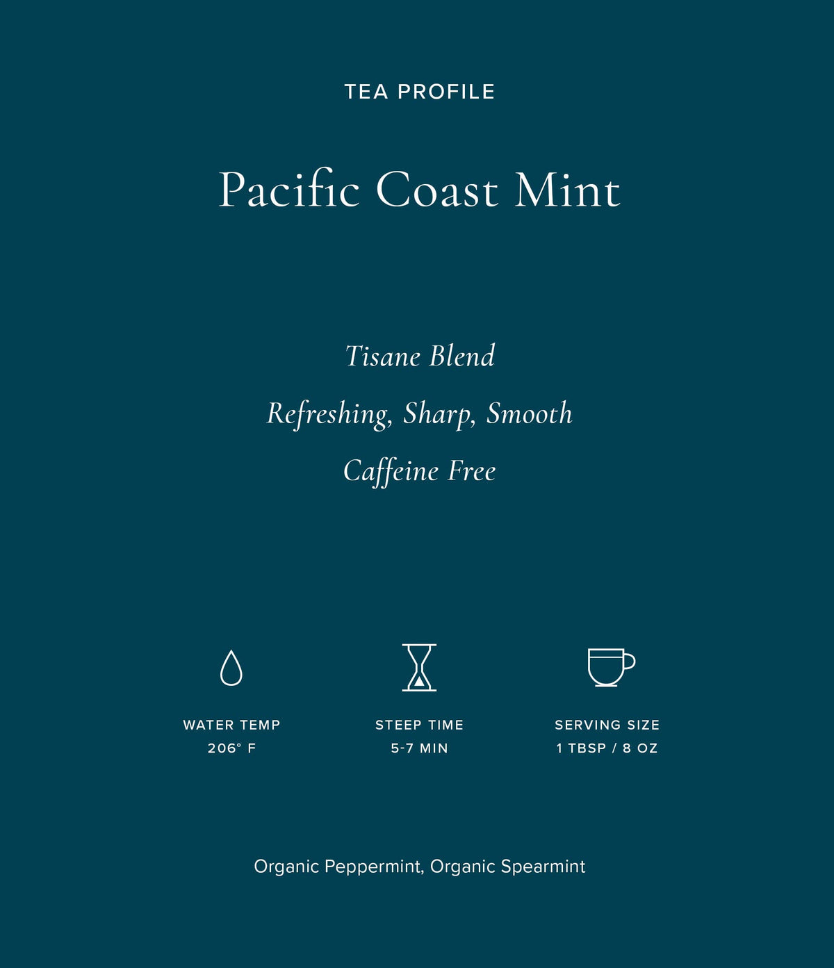 Steeping Art of Tea Pacific Coast Mint for a balanced mint tea