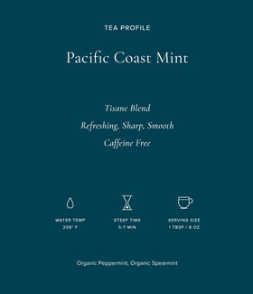 Steeping Art of Tea Pacific Coast Mint for a balanced mint tea