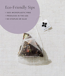 Art of Tea Package on kitchen counter highlights organic Earl Grey Cream Tea for everyday brewing.