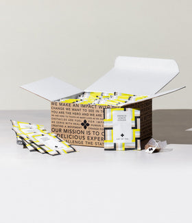 Art of Tea plant-based-PLA packaging highlights sustainability.