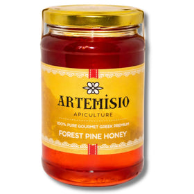 Artemisio pine honey jar front - pure Greek honey for everyday sweetness