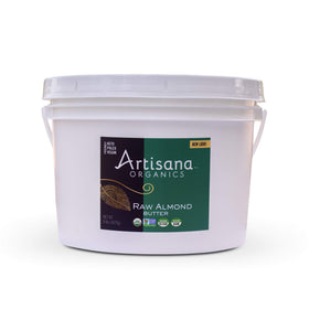 Artisana Almond Butter jar close-up highlighting pure ingredients for quick creamy snacking