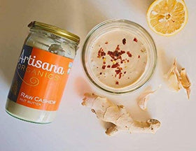 Artisana jar label shows organic certification, clean and simple packaging.