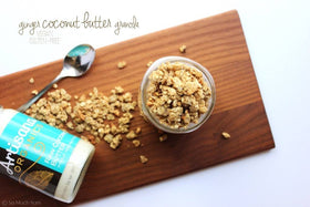 Artisana coconut butter on pantry shelf signals convenient ready-to-use spread
