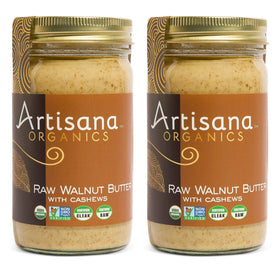 Artisana walnut butter cashews duo jar ideal for snacking