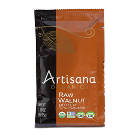 Artisana Walnut Butter packets offer convenient grab-and-go nutrition for busy days.