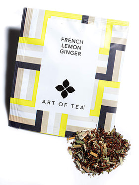 Art of Tea individually wrapped sachets emphasize freshness and on-the-go enjoyment.