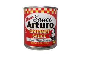 Arturo Gourmet Mushrooms sauce bottle front view highlights rich pasta flavor