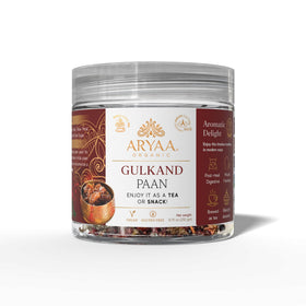 Aryaa Organic Gulkand Paan packaging shows premium, gift-ready presentation