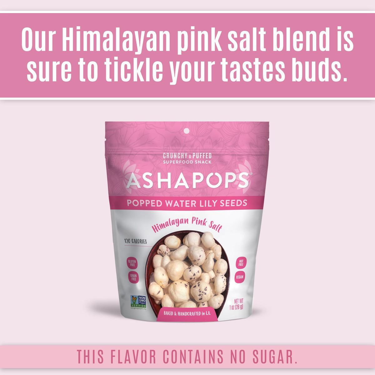 AshaPops gluten-free vegan snack shows 4-ingredient recipe for simple nourishment.