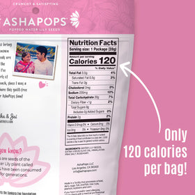 AshaPops on-the-go snack pack emphasizes six 1-ounce portions.