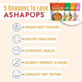 AshaPops ingredients close-up showing high-quality, non-GMO seeds
