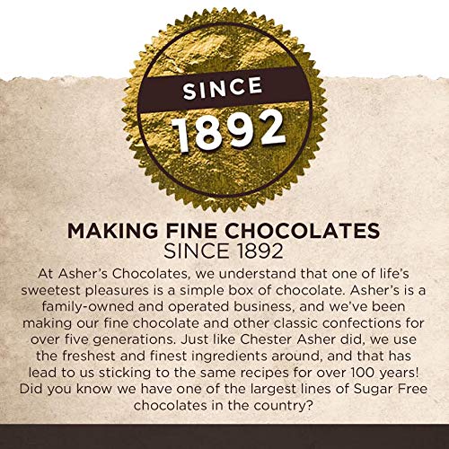 Asher's Chocolates branded cello bags preserve freshness and retail appeal.