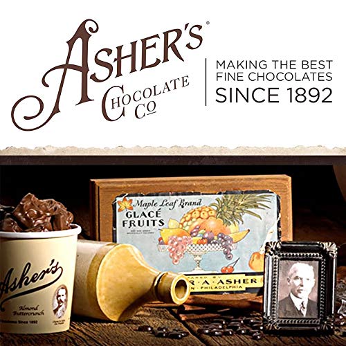 Asher's Chocolates improved box design enhances gifting presentation.