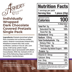 Asher's pretzels with salted crunch and gourmet chocolate for a balanced bite.