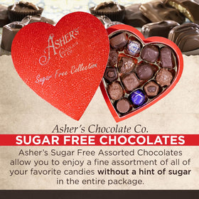 Asher's assorted jellies, caramels, buttercreams, toffees, and truffles.