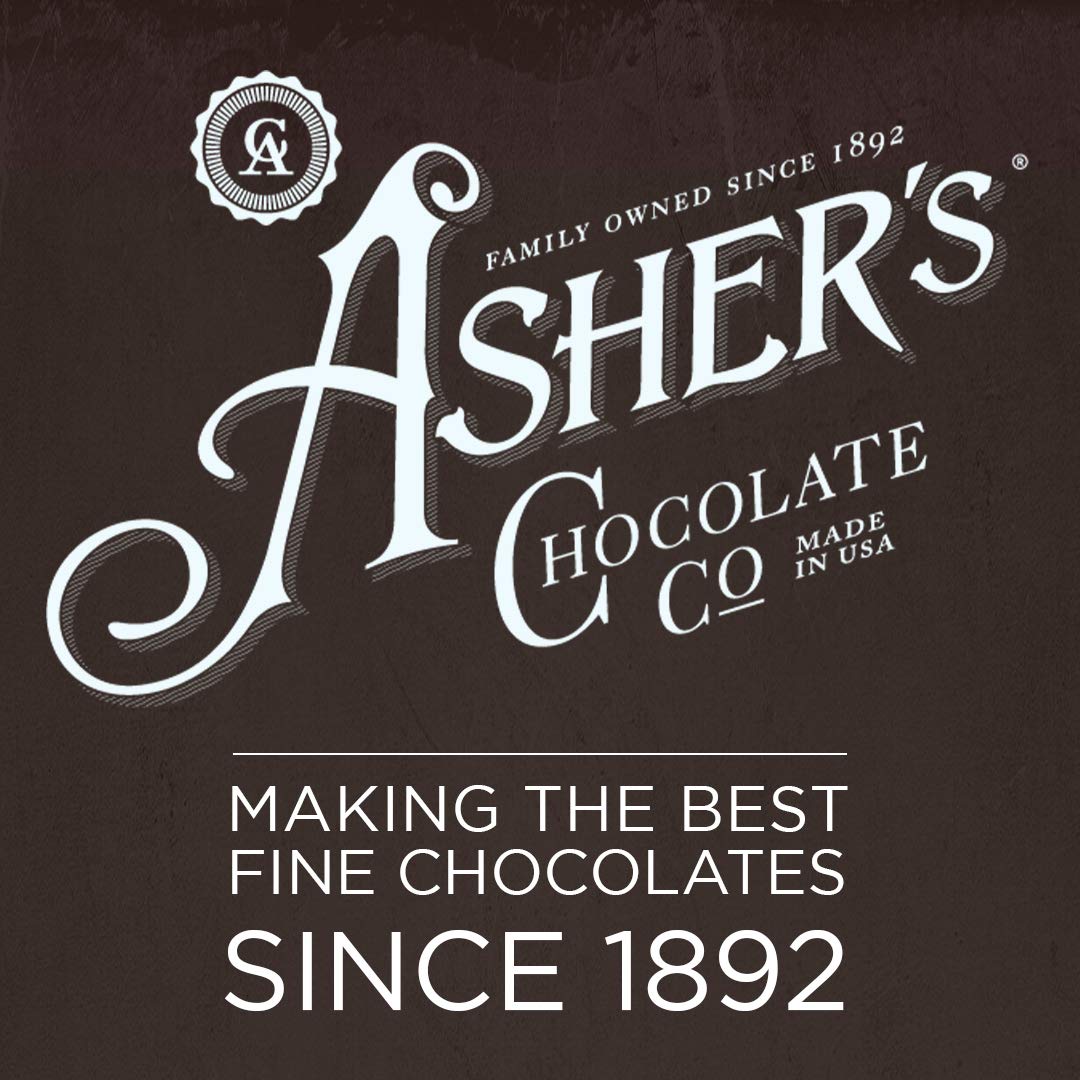 Asher's Sugar Free chocolates inside view shows variety and premium finish.