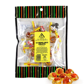 Asia Trans Golden Plum Crack Seed Drops wrapped piece highlights portable, shareable candy.