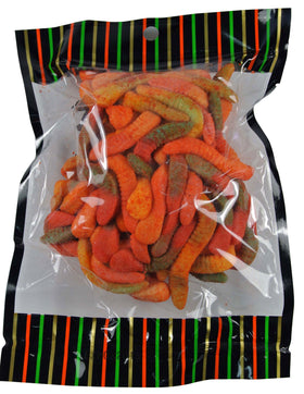 Asia Trans Gummy Worms offer Li Hing Mui flavors, ideal for sharing at gatherings.