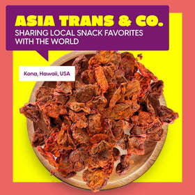 Asia Trans Li Hing Mui plums pineapple pairing, ideal topping for tropical desserts.