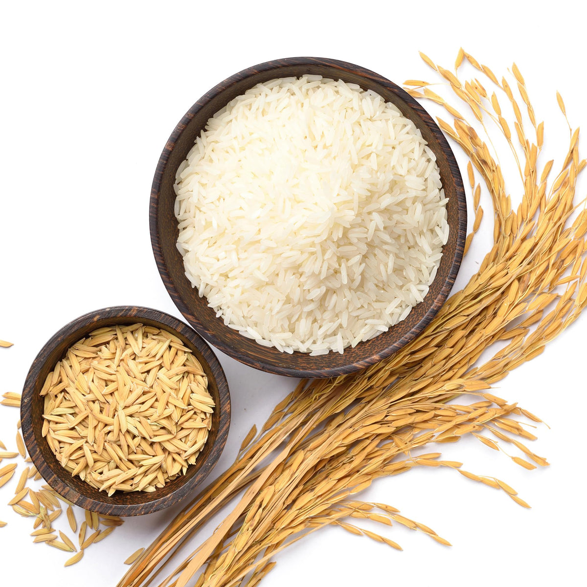 Asian Best Jasmine Rice steaming bowl reveals fluffy, fragrant grains.