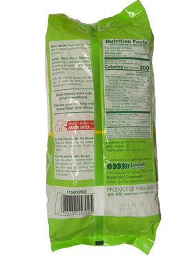 Asian Best Premium Rice Stick Noodles served in a bowl, soaking up flavorful sauces.