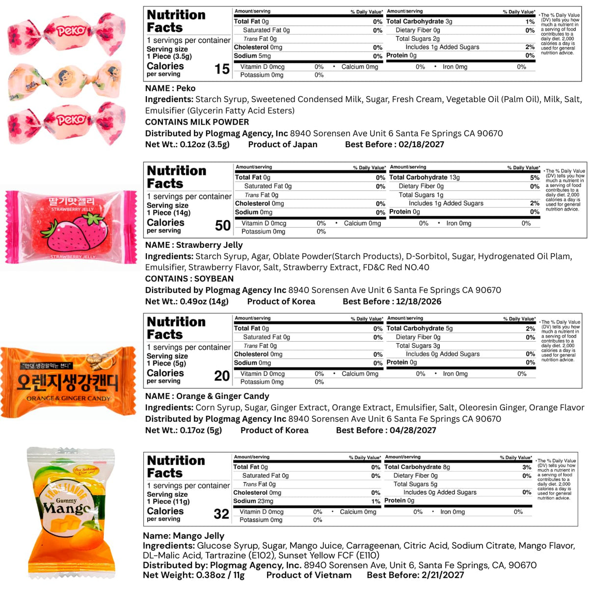 Asiatic Dishes individually wrapped pieces maintain freshness and mess-free sharing.