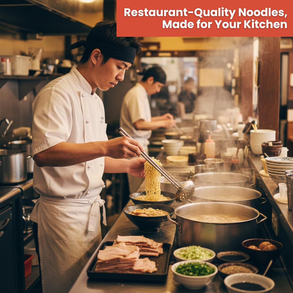 Asiatic Dishes versatile noodle base for ramen, yakisoba, hot pot.
