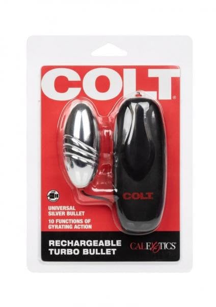 ASK GRANDPA GOURMET COFFEES Colt Rechargeable Turbo Bullet Silver for discreet personal pleasure.
