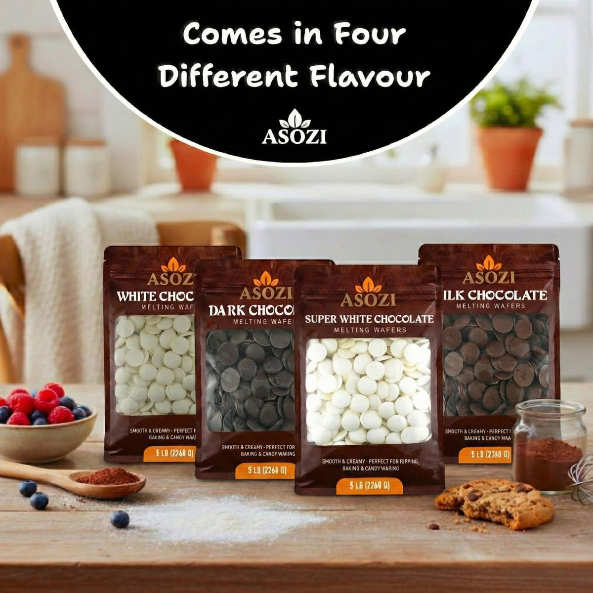 ASOZI pretzels drizzled with wafer coating for quick snacks
