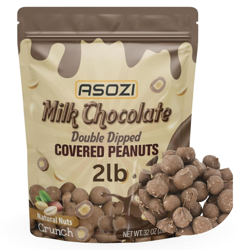 ASOZI double-dipped peanuts in a bag, ideal for party snacking and sharing.