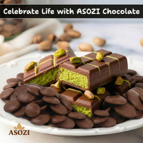 ASOZI Dubai chocolate bar concept ready to melt for home creation