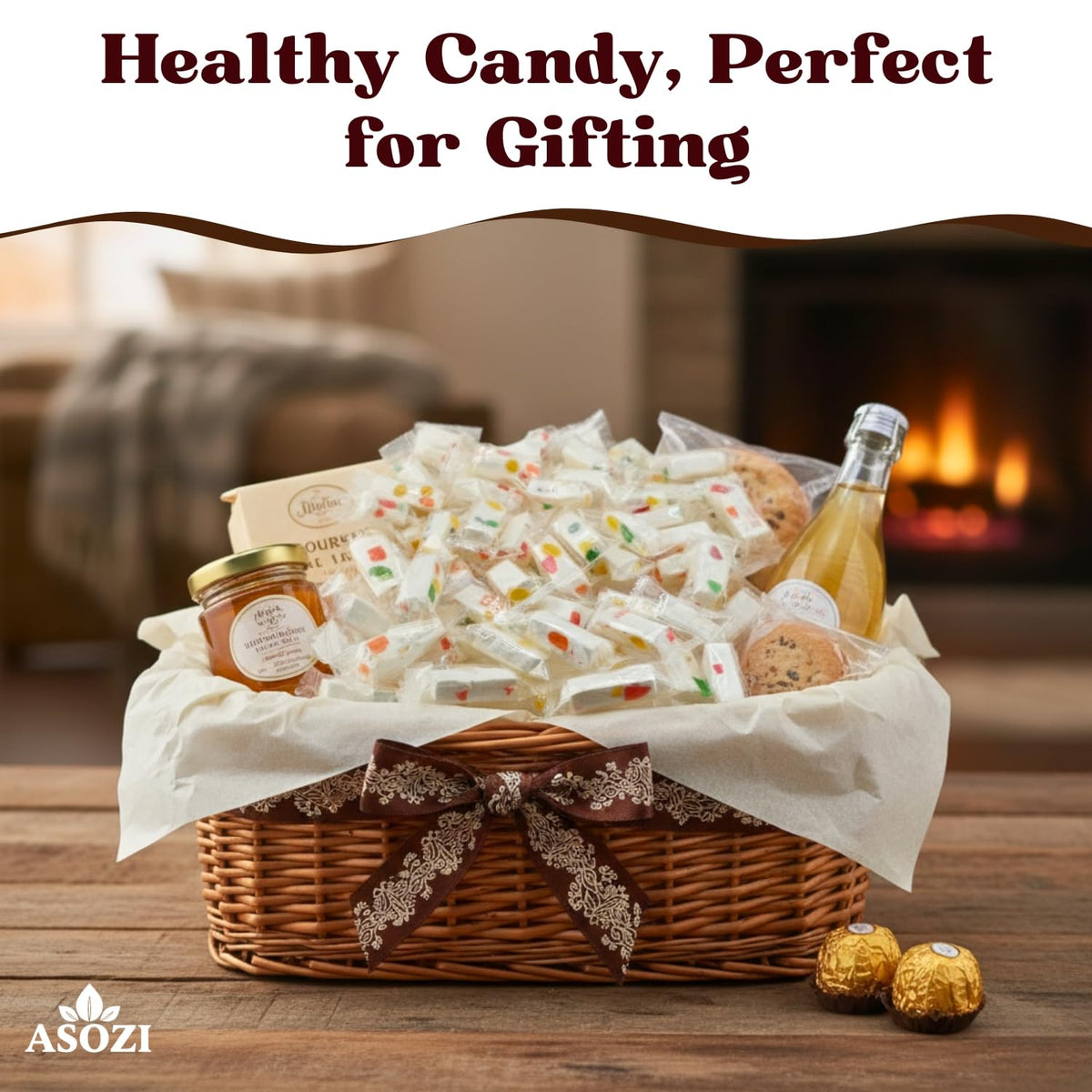 ASOZI gluten-free nougat candy offering a safe indulgence.