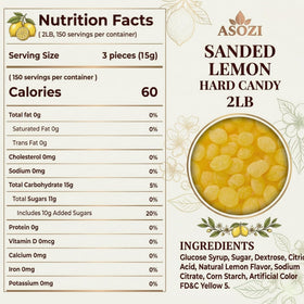 ASOZI Sanded Lemon Drops closeup-texture with sparkling sugar coating