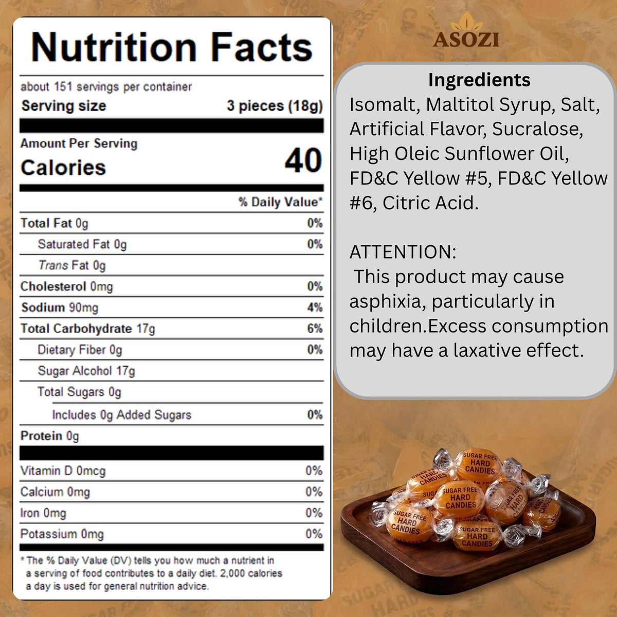 ASOZI individually wrapped pieces highlight convenient, fresh, travel-ready treats