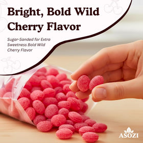 Candy buffet display with ASOZI Wild Cherry Drops crowd-pleaser