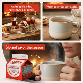 Aspen Mulling Gift Box presents a festive, ready-to-share spice set.