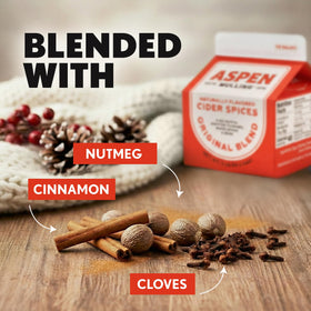 Aspen Mulling Spices added to cider and wine for mulled drinks.