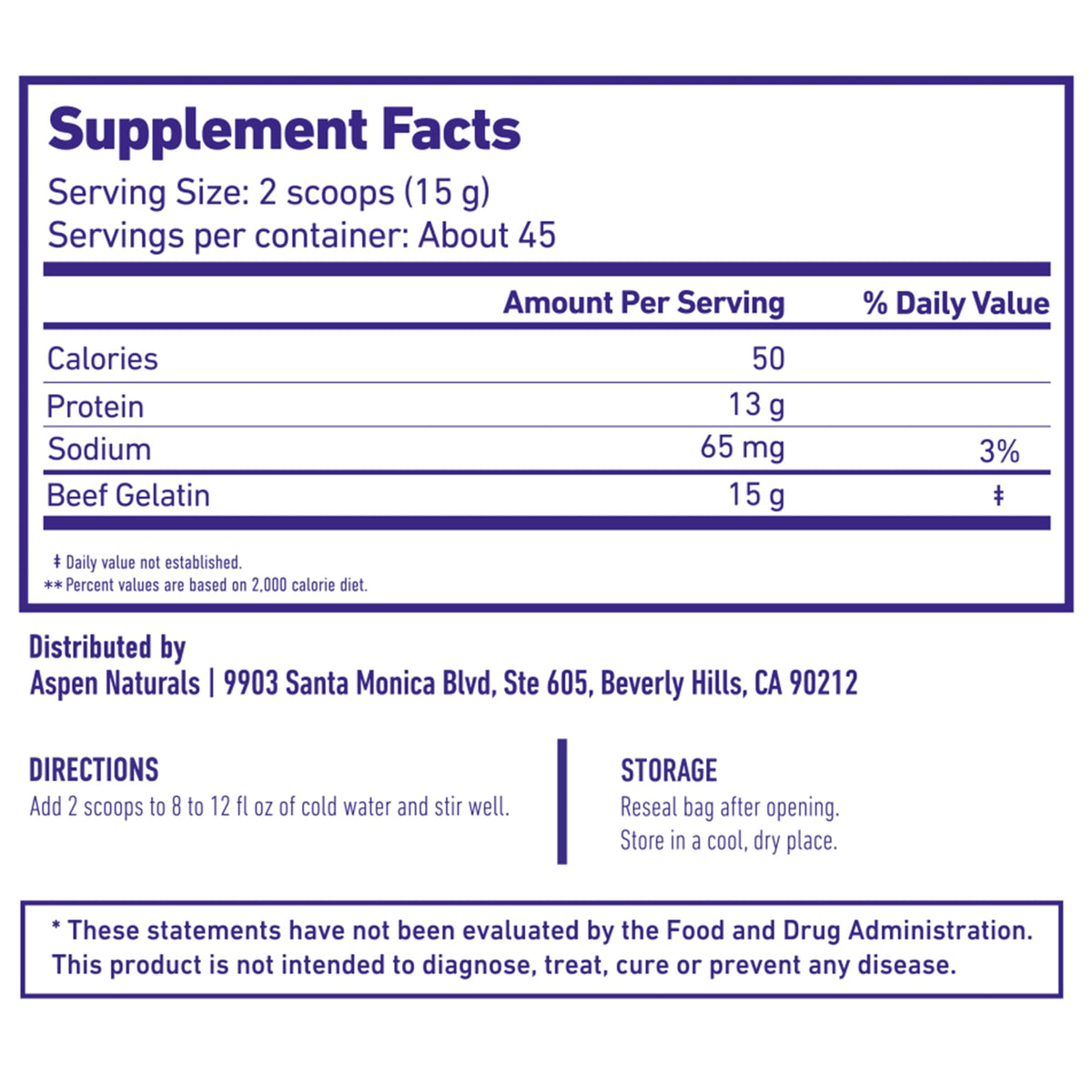 ASPEN NATURALS beef gelatin powder dessert ideas for firm, silky textures.