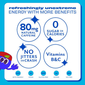 ASPIRE Blue Burst stick poured into water for refreshing keto-friendly energy