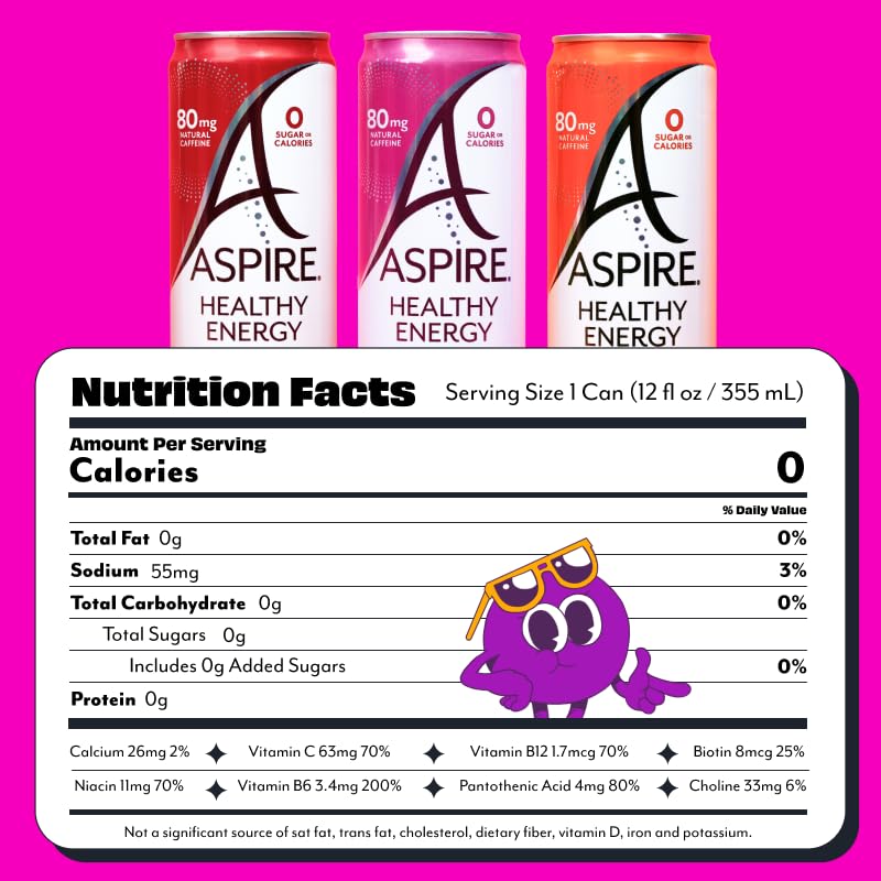 ASPIRE Classics Zero Sugar can highlighting keto-friendly, calorie-free refreshment