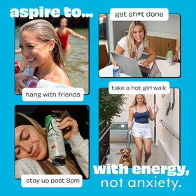 ASPIRE Fruit Punch bottle on desk suggests a versatile energy companion for busy professionals.