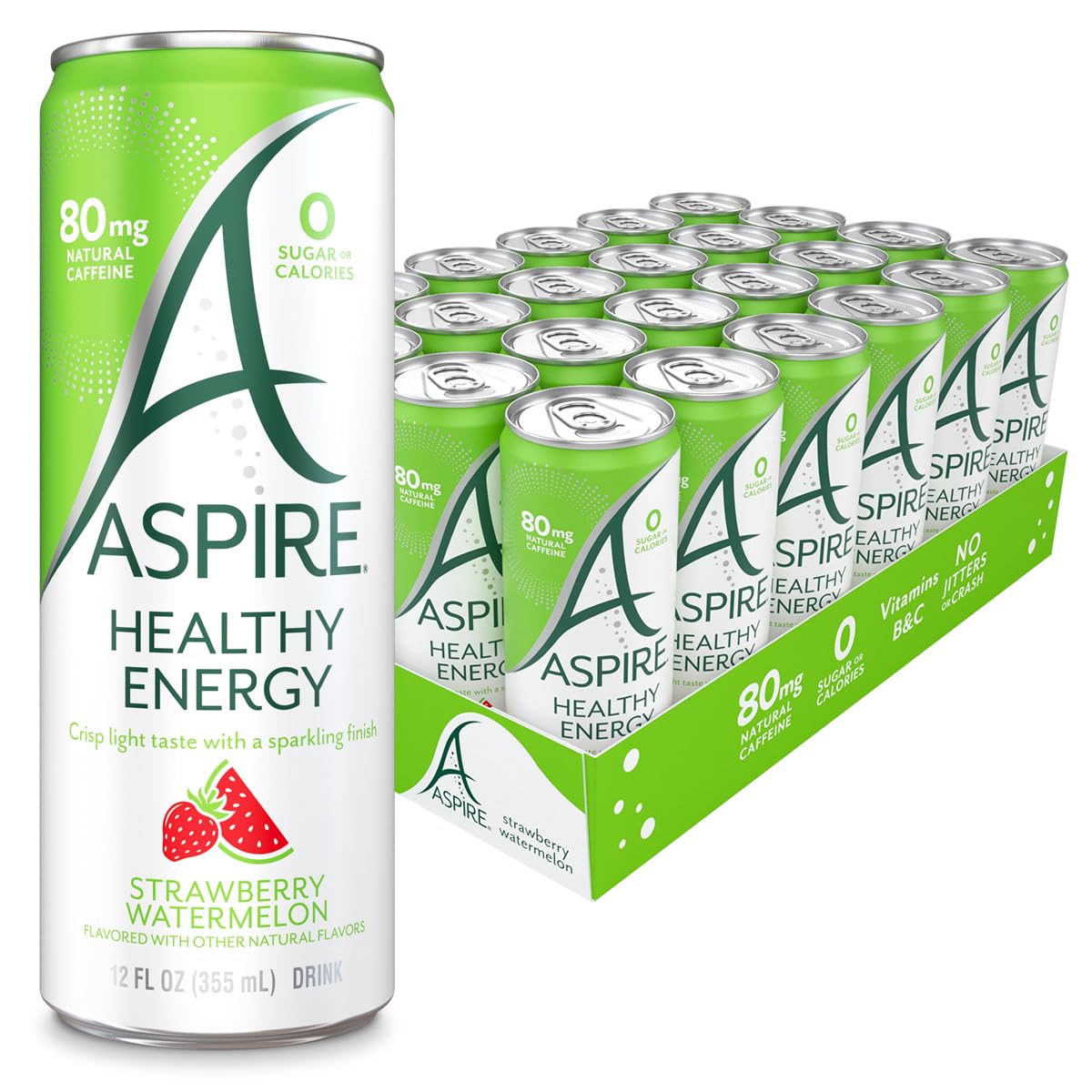 Aspire Strawberry Watermelon bottle offers a clean energy boost for busy days.