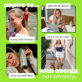 Aspire Strawberry Watermelon ingredients panel reveals natural caffeine with vitamins.